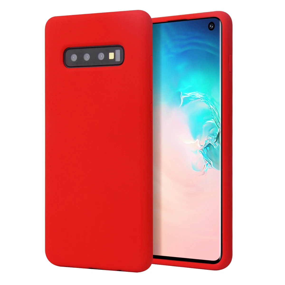 Новый мягкий чехол из чистого жидкого силикона для Samsung S10 Lite шелковистая мягкая