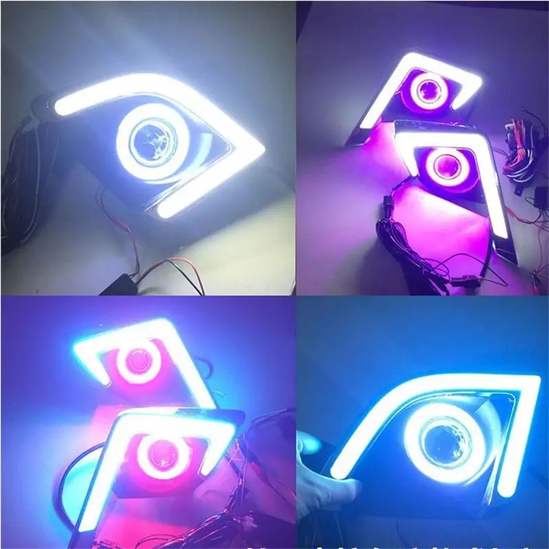 Лампа для дневных ходовых автомобилей Аксессуары Neblineros Para Led авто освещение передние противотуманные фары 14 15 16 для Toyota Lewin