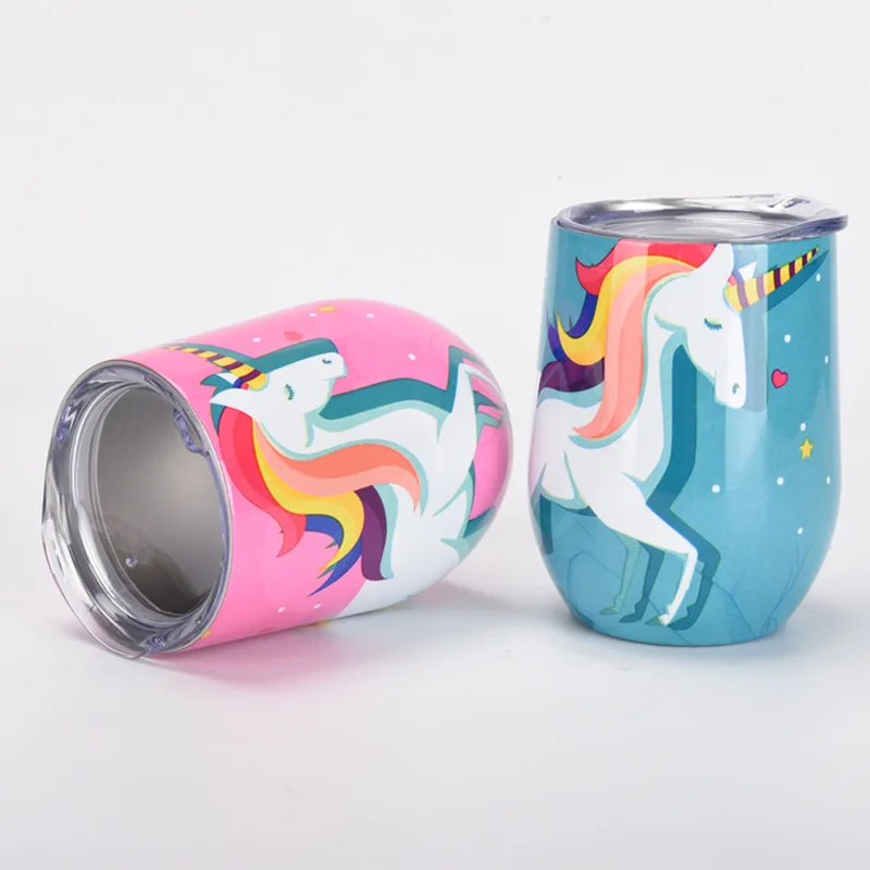

Newly Eggshell Shaped Cup Pure Color Vacuum Insulated Stainless Steel Coffee Beer Cup Home Office Use Thermos Portable Cup