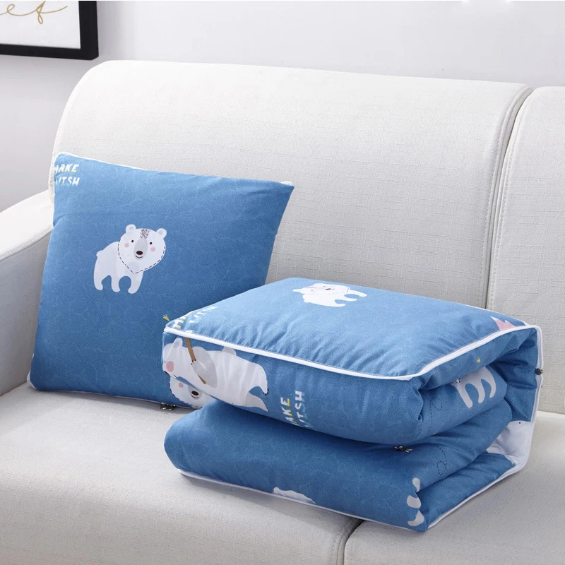 Мультяшная подушка, летнее одеяло, милый кот, узор, диван, офис, двойное использование, подушка для автомобиля, мягкое дышащее одеяло для сна для взрослых детей - Цвет: style9