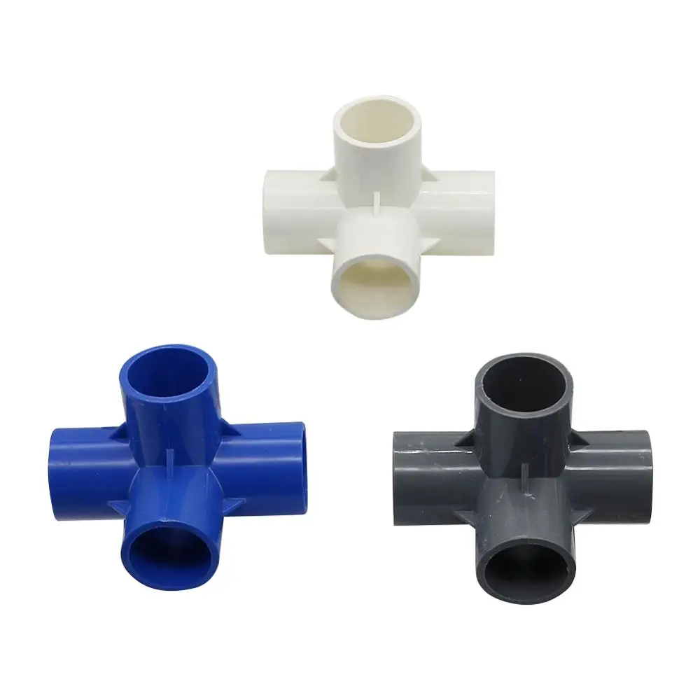 3-way 4-way 5-way three-dimensional PVC connector Water Supply Pipe Fittings Equal Connectors Plastic Joint Inside diameter 20mm pipe fitting water pipe fitting hose pipe fitting tee adapter