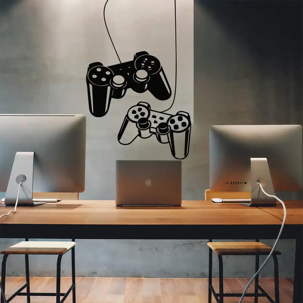 New Game Gamepad Vinyl Wall Sticker Decals For Kids Room Decoration Nursery Boys Gaming Room Decor Stickers Decals Poster Wall Stickers Aliexpress