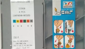 

4 PCS ISCAR CARBIDE INSERT PENTA 34N400C030 IC908