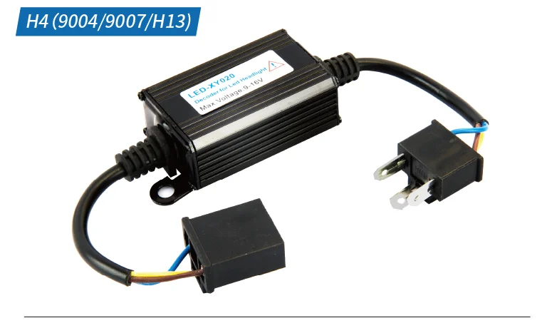 9007 2 предмета светодиодный декодер фары H1 H3 H4 H7 H11 H13 9005 CAN-BUS EMC предупреждающий компенсатор конденсатор анти-мерцающий резистор жгут - Цвет: 9007