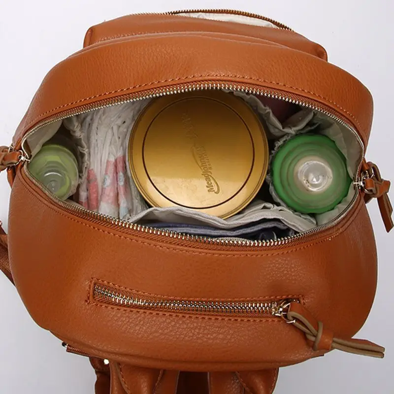 

Portable Mummy Maternity Nappy Diaper Bag Large Capacity Travel Backpack with Stroller Straps Changing pad M5TE