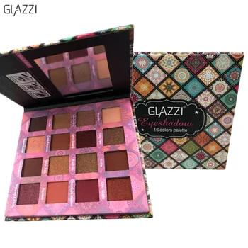 

Glazzi 16Colors Nude Eyeshadow Makeup Pigments Waterproof Professional Shimmer Glitter Nude Eye Shadow Palette Matte Light Pearl