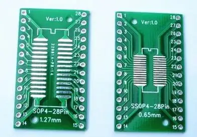 YYT 20PCS SOP28 SSOP28 TSSOP28 SMD turn DIP DIP 0.65/1.27mm adapter plate