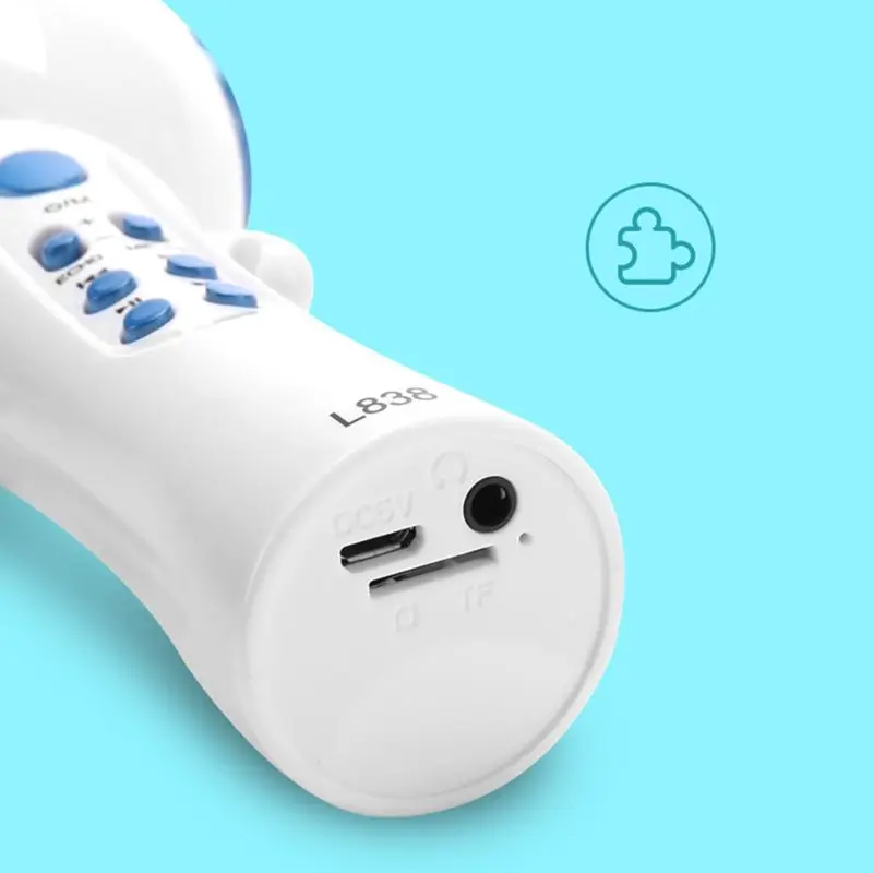 Беспроводной микрофон караоке для детей ручной Bluetooth Поющая машина детский подарок на день рождения Рождество