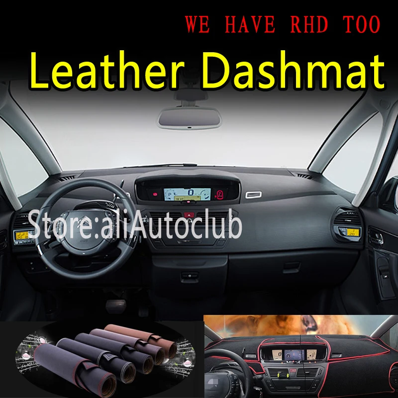 Кожаный коврик для приборной панели Citroen grand C4 PICASSO G1 2006 2012 от солнца автомобильные