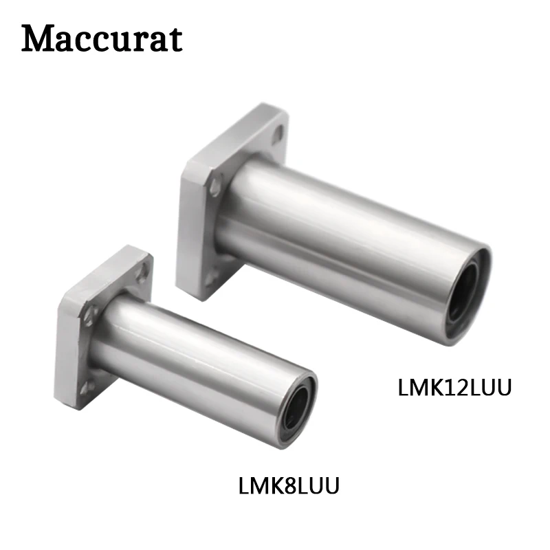 

3D printer LMK12LUU LMK8LUU 12mm /8mmLonger Round Flanged Type Linear Bushing Ball Bearing CNC parts for RepRap Ultimaker 2