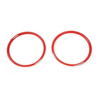 

2pcs Dashboard Cover Red Auto Interior Trim For Ford Mustang 15-18 Premium ABS