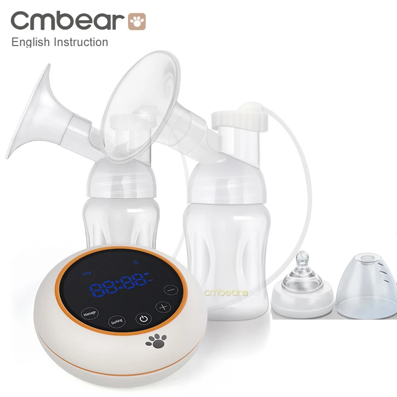 Single Electric Breast Pump, 180ml Feeding Bottle, Ultra-quiet, 2 Modes, Multiple Gears,12 Gears BPA Free elvie single electric breast pump