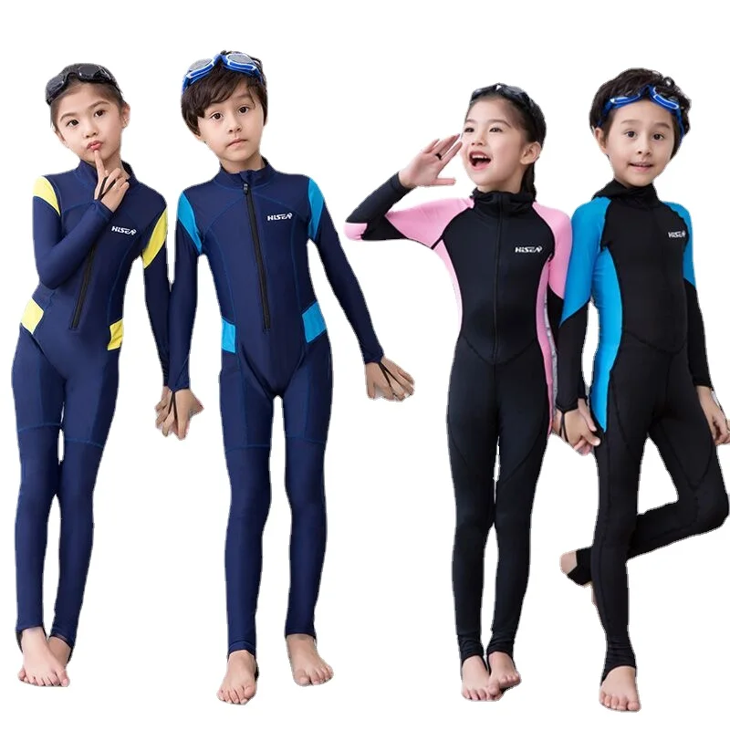 Hisea Kids Kinderen Lycra Wetsuit Rashguard Surf Kleding