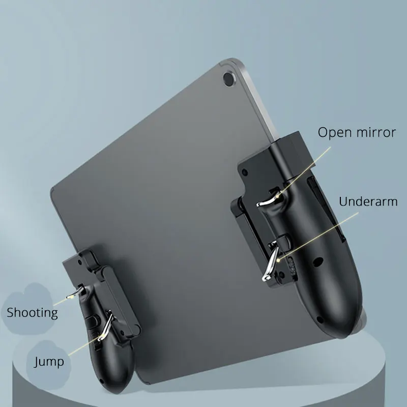  H11 Ipad PUBG Trigger Controller Six Finger Gamepad Auxiliary Grip For Ipad Tablet Mobile Game Joys