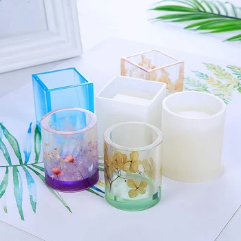 

Resin Silicone Mold,8Pcs Resin Casting Art Molds for Coaster Ashtray Pen Pendant Candle Soap Holder Craft,Home Decoration Flower