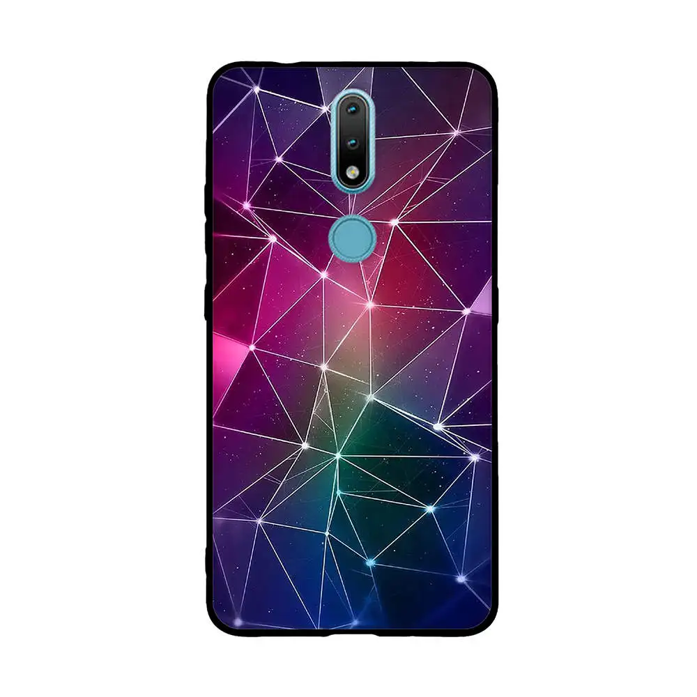 For Nokia 2.4 Nokia2.4 TA-1277 TA-1275 TA-1274 TA-1270 Case Soft TPU Silicone Flowers Coque For Nokia 2.4 Nokia2.4 Cover Funda iphone waterproof bag