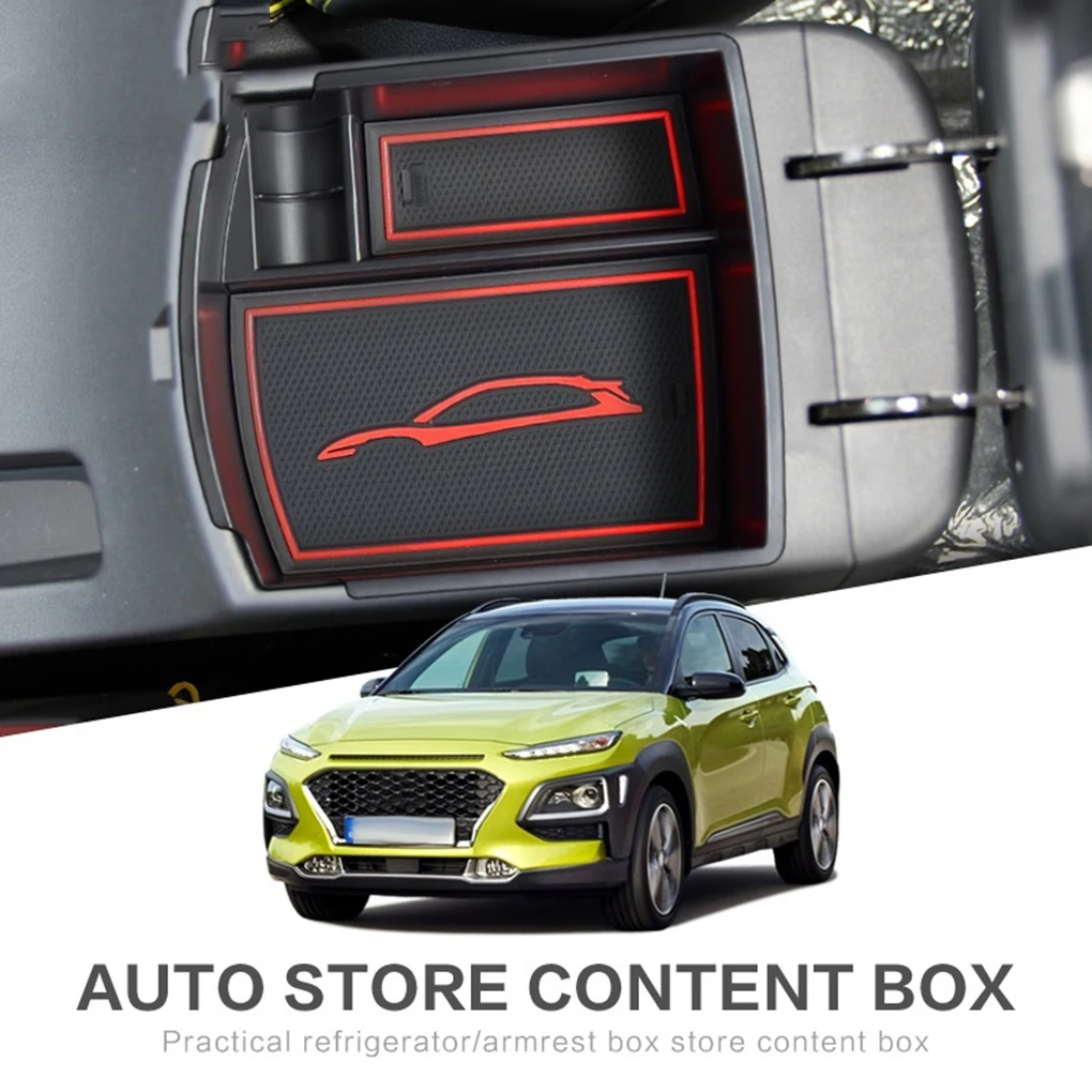 Замена для hyundai Kona центральной консоли, органайзер для мелочей, подлокотник для поддонов, коробка для мелочей