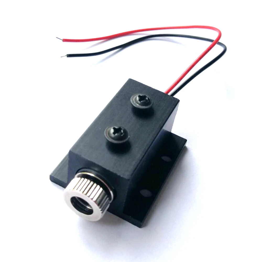 

New 5mW 850nm Infrared IR Laser Diode Line Module DC3.2V Focusable Unit w 12mm Black Heatsink