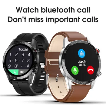 

L13 SmartWatch Men ECG+PPG Waterproof Bluetooth Call Blood Pressure Fashion Wristbands Bracelet Fitness Smart Watch PK L8 L7