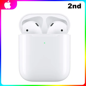 

Apple AirPods 2nd with Wireless Charging Case TWS Bluetooth Headphone Stereo Music Sport Earbuds for iPhone iPad Mac Apple Watch
