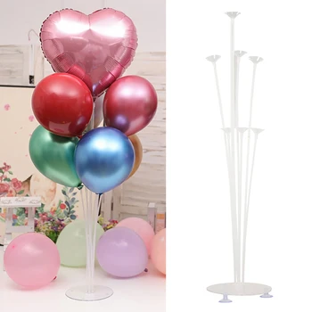 

5 Pcs/set Tubes Balloon Stand Balloon Holder Happy Birthday Balloon Air Balls Stick Stand Party Wedding Xmas Decoration Supplies