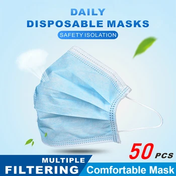 

In stock Fast delivery 3-layers masks Face Mouth Masks Non Woven Disposable Anti-Dust Masks Meltblown Cloth Cap Masks Waterproof