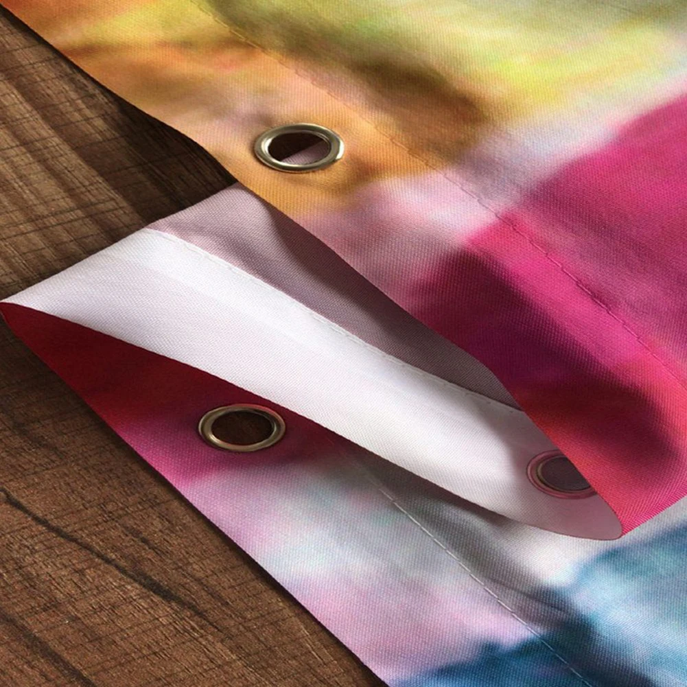 180X180cm Digital Printing Creative Shower Curtain Mat Four-Piece Suit Bathroom Bathroom Carpet Mat Halloween Festive Mat Home