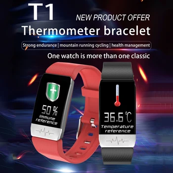 

2020 Touch Screen Smart Band Watch Fitness Tracker Smart Bracelet Temperature Blood Pressure Measurement Smartwatch Men Women