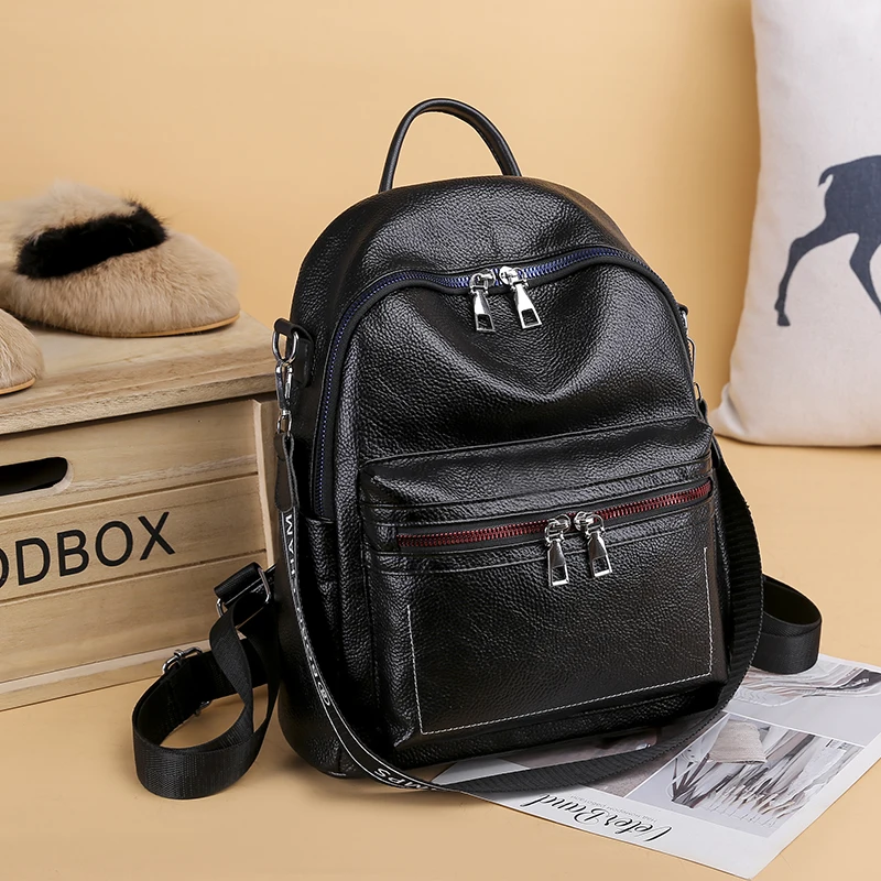 Классический черный рюкзак кожаная сумка для женщин рюкзаки Водонепроницаемые рюкзаки уличные спортивные рюкзаки для фитнеса
