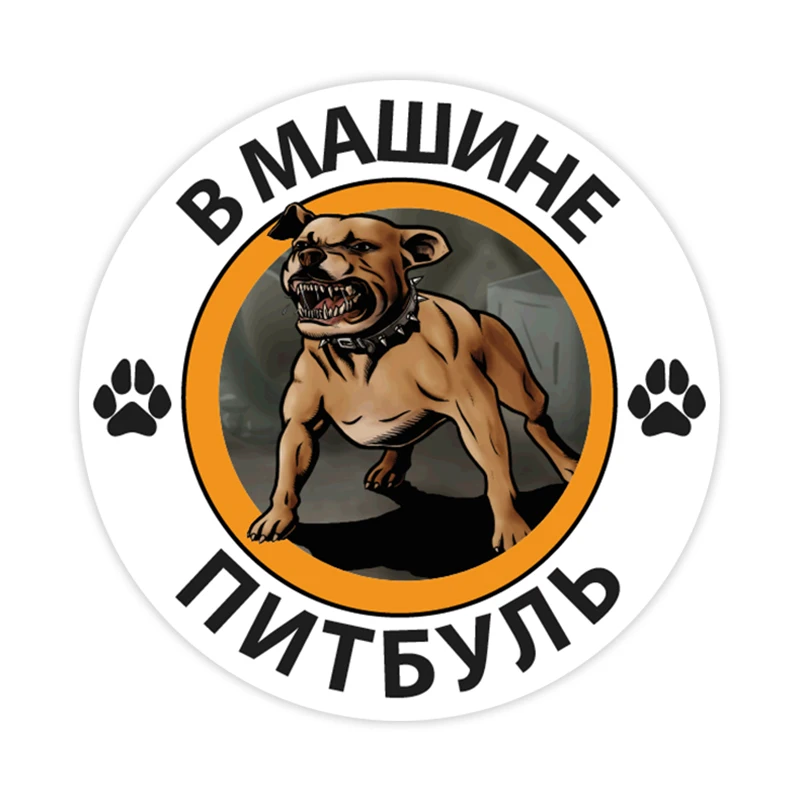 S41174 # различные размеры самоклеящаяся ПВХ наклейка В питбуль автомобильная