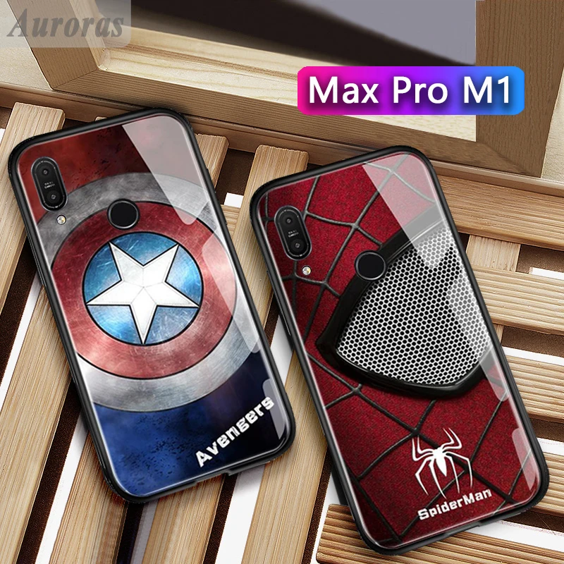 

Auroras Marvel Captain America Iron Man Phone Case For Asus Zenfone Max Pro M1 ZB601KL Avengers Spiderman Cover Funda ZB602KL