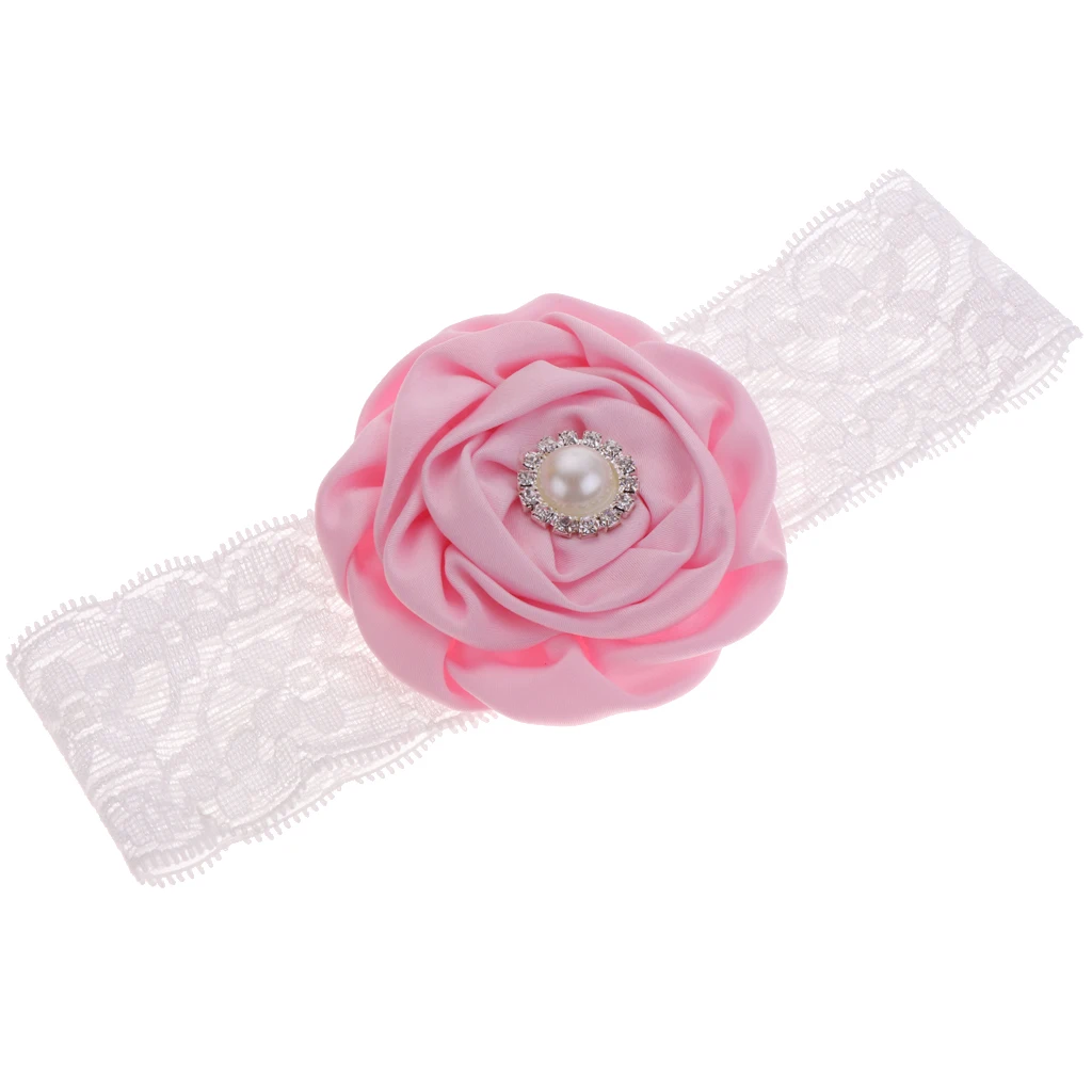 Baby Girls Headbands Flower Lace Band Hair Accessories for Newborn Infant Toddler