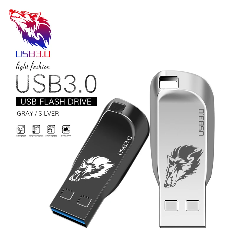 Супер Мини 32 Гб Флешка металлическая USB флешка 4 ГБ 8 16 64 128 USB3.0 маленькая карта