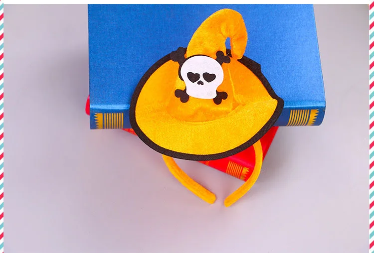 Мультфильм милый желтый ткань Хэллоуин ведьмы вечерние шляпы украшения игрушки модная детская Драма реквизит для представления праздничные принадлежности