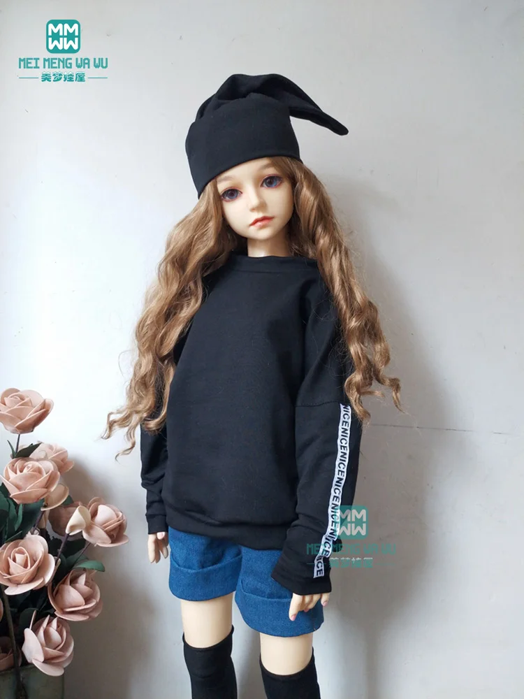 Одежда для куклы BJD 1/3 SD DD модная Повседневная Толстовка и джинсовые шорты