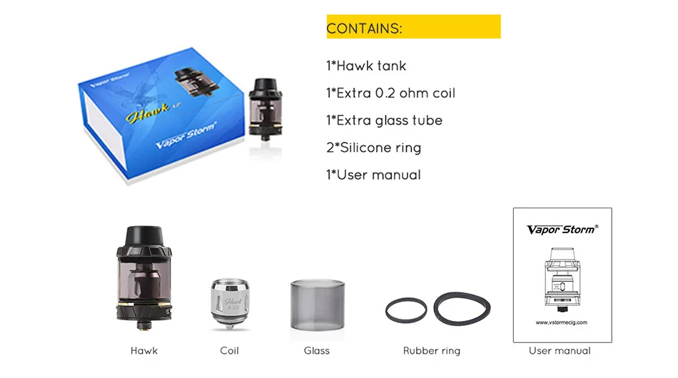 Vapor Storm Hawk Tank 2ml