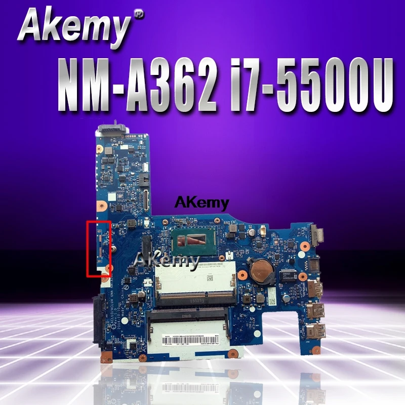 AKEMY NM-A362 материнская плата для ноутбука lenovo G50-80 оригинальная материнская плата I7-5500U