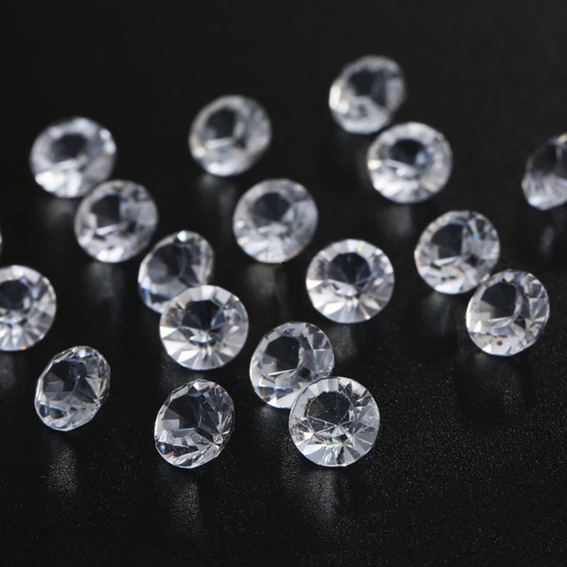 

Acrylic Diamond 500pcs 100mm Transparent Crystals For Wedding Decoration wedding banquet party event