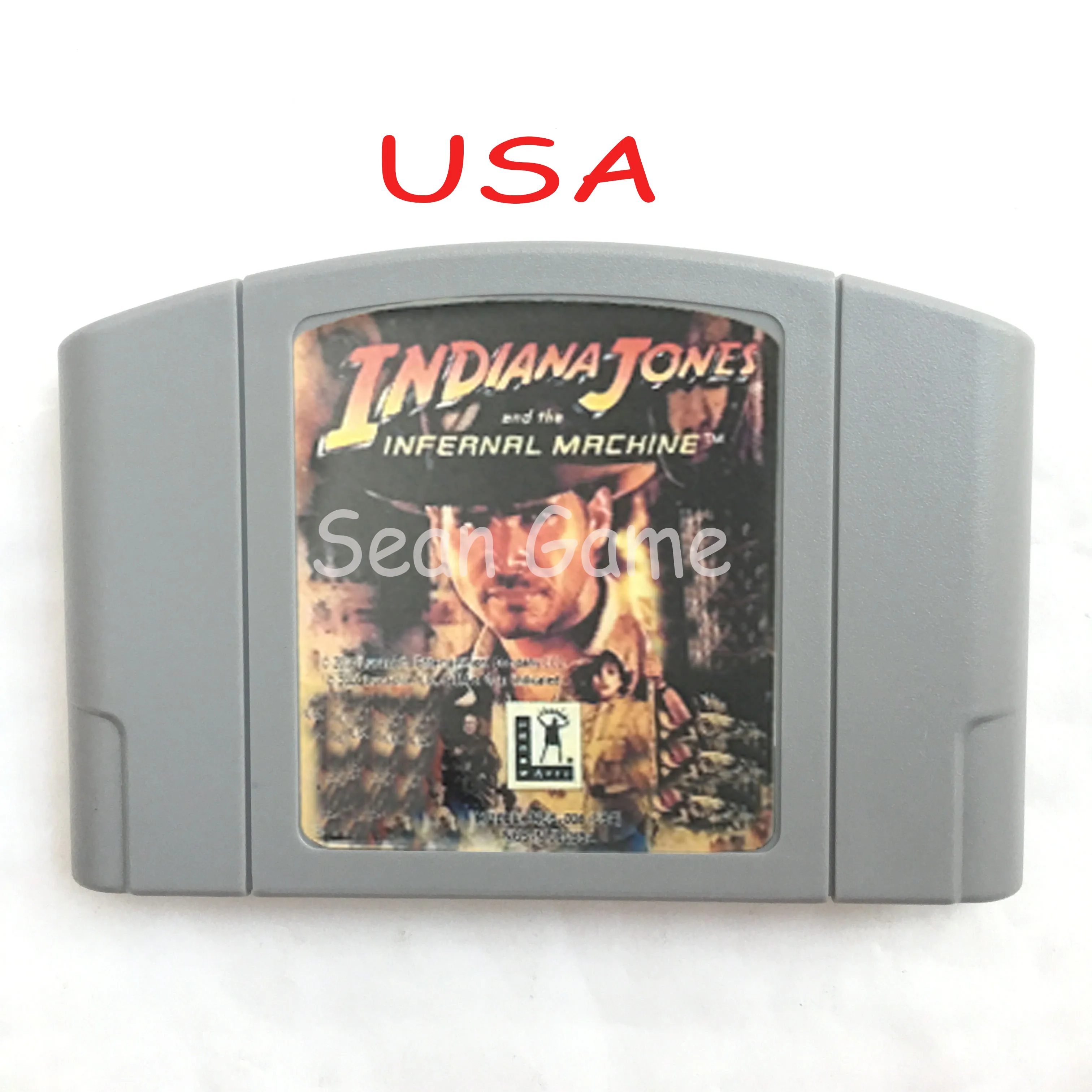 Высокое качество США NTSC клиент картридж Lndiana Jones и Lnfernal машина/Stunt Racer 64/карта для 64-битной игровой консоли - Цвет: Indiana