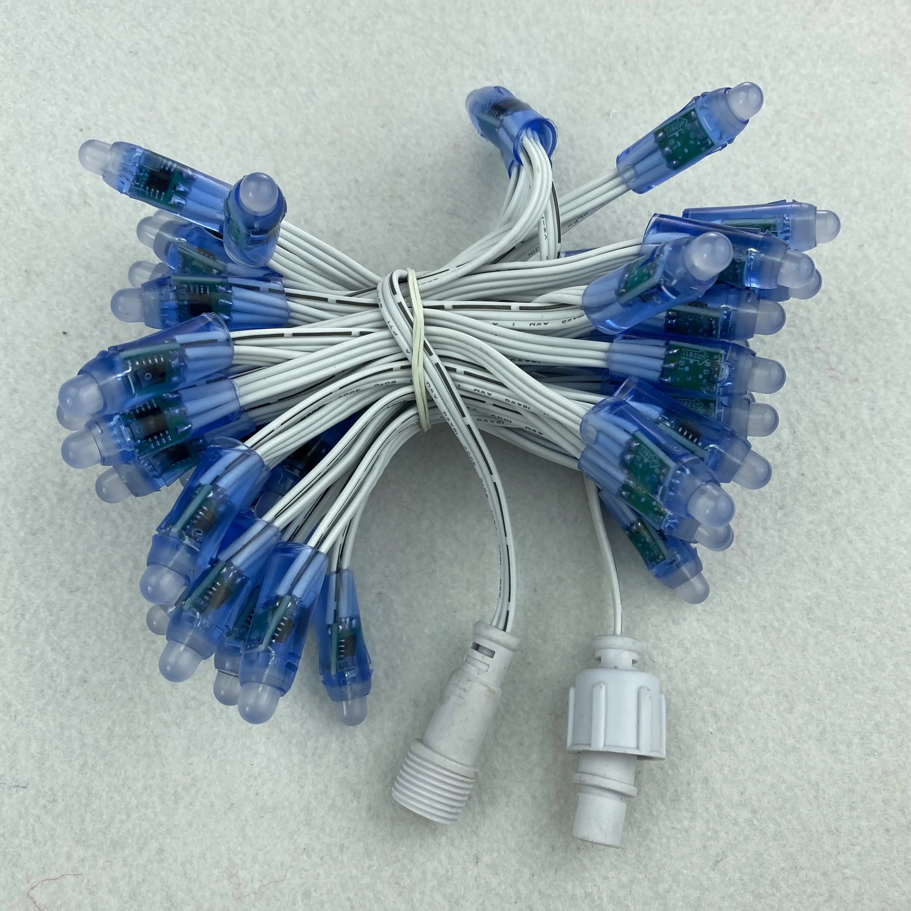 50 шт./компл. патрон типа DC5V адресуемый 12 мм WS2811 RGB светодиодный умный пиксельный