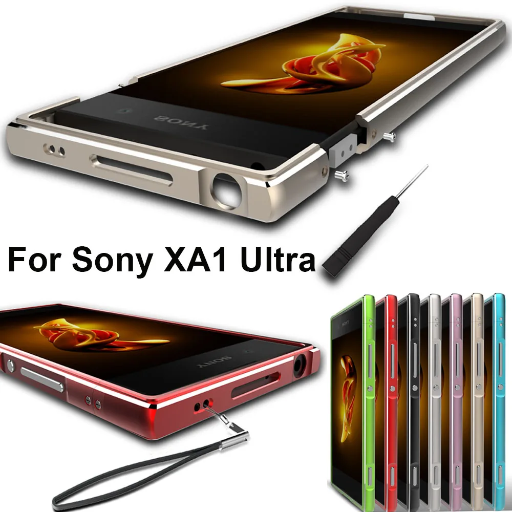 Для Sony Xperia XA1 Ультра чехол оригинальный алюминиевый сплав металлический бампер