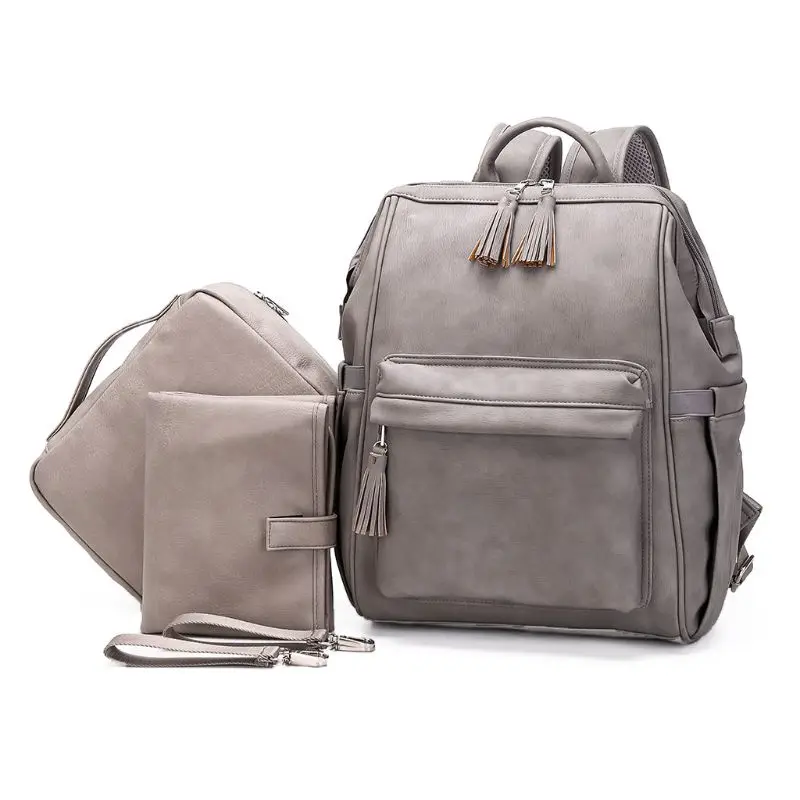 

Multifunctional Backpack Mummy Maternity Nappy Diaper Bag Large Capacity Baby Nursing with Storage Bag Stroller Straps