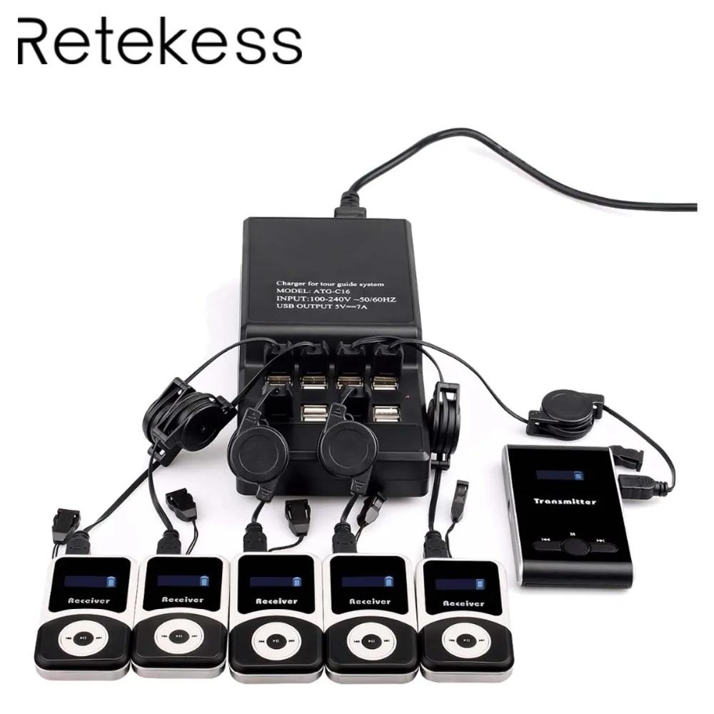 

RETEKESS Wireless Tour Guide System 195-230 MHz Audio Microphone Translation System For Church Conference Travel Agency Training