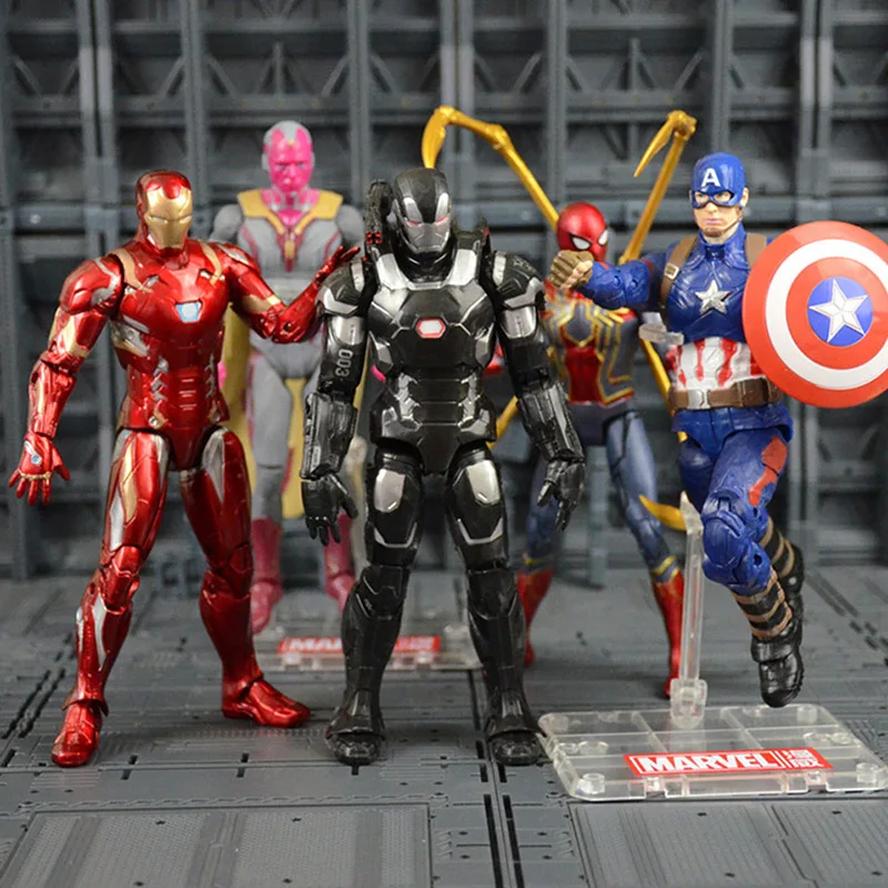 Iron Man Captain America Winter Soldier Ant-Man Falcon Scarlet Witch Vision Hawkeye Action Figure Model Toys N033