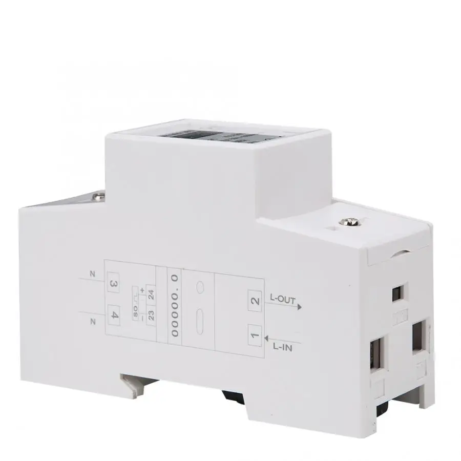 Din-рейка счетчик энергии DDS529C 230V счетчик энергии однофазный 2P din-рейка монтажный измеритель мощности