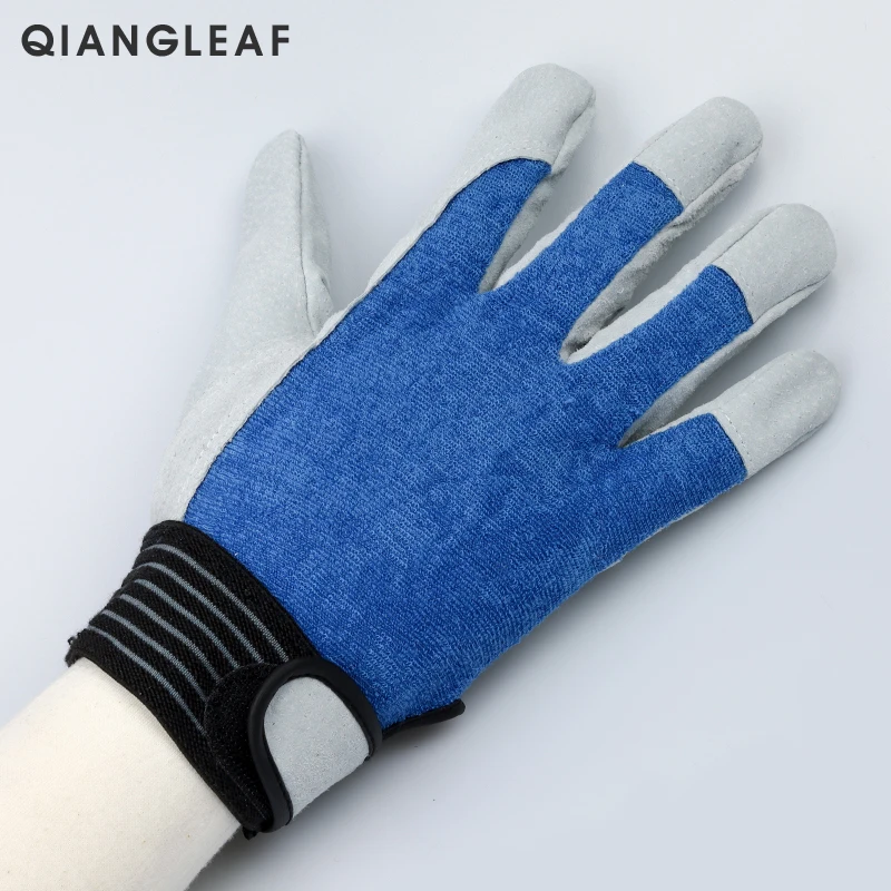 QIANGLEAF брендовые механические рабочие перчатки Flex Экстра сцепление унисекс Рабочая езда безопасность защитные садовые спортивные перчатки 508LS