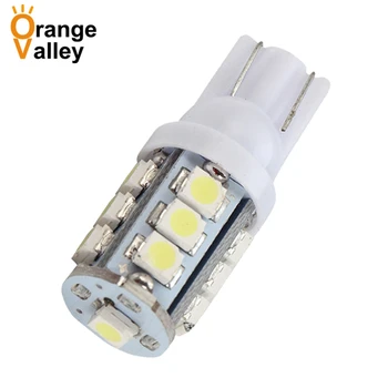 

100pcs T10 High Quality 194 W5W 1210 3528 Car Side Wedge Light White 13 SMD LED DC12V Car Inside Reading Light Interior Lamp