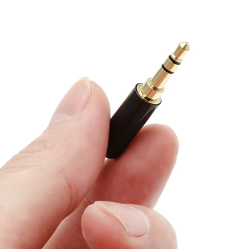 

4x3 Pole 3.5mm Audio Gold-Plated Headphone Plug RCA Connector Jack Stereo