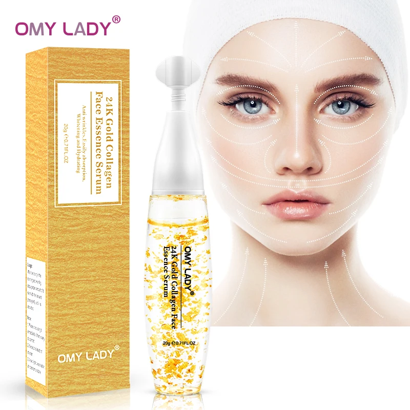 Коллагеновая эссенция для лица OMY LADY 24 K золотая увлажняющая Антивозрастная