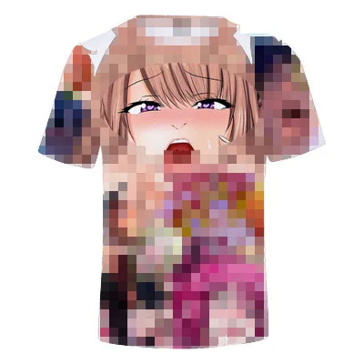 t shirt2 3D Ahegao толстовки с капюшоном для мужчин wo для мужчин застенчивая девушка лицо Толстовка уличная одежда с мотивами из аниме Harajuku негабаритных на молнии куртки топы - Цвет: t shirt2